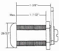 ESP 1 3/8" Cam Lock - SKU: ULR-1375STD