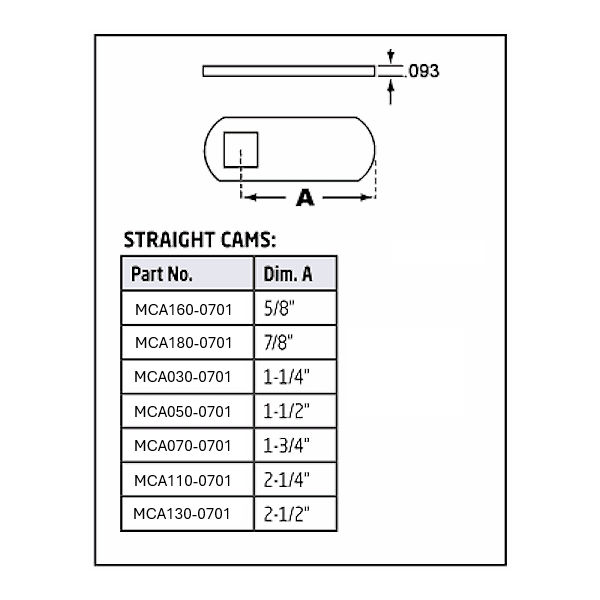 ESP Straight Cams - Gallery Image