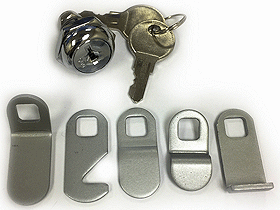 LOCKSTAM - MAILBOX CAM LOCK WITH TWO (2) KEYS AND FIVE (5) DIFFERENT THROW LATCHES (CAMS). - ARCHITECTURAL MAILBOXES