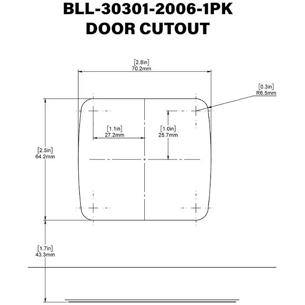Global Link BLL-30301-2006-1PK Travel Trailer Mini Pro Baggage Lock - Gallery Image #4