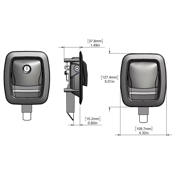 Global Link BLL-50101-2006-1PK Travel Trailer Versa Pro M Baggage Lock - Gallery Image #6