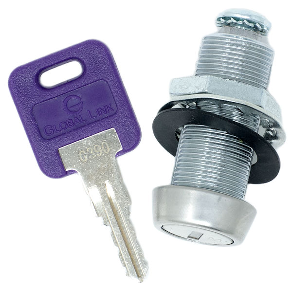 CLB-G361-138-SS - 1 3/8" CAM LOCK - KEYED TO G361 MASTER KEYED - GLOBAL LINK