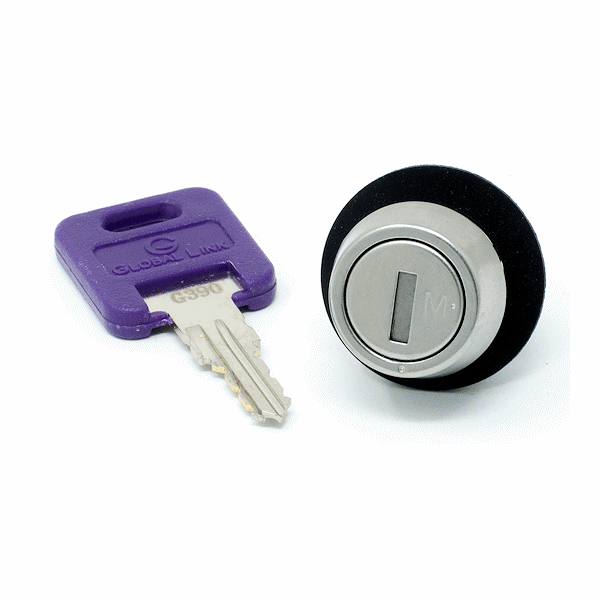 CLB-G348-78-SS - 7/8" CAM LOCK - KEYED TO G348 MASTER KEYED - GLOBAL LINK more images