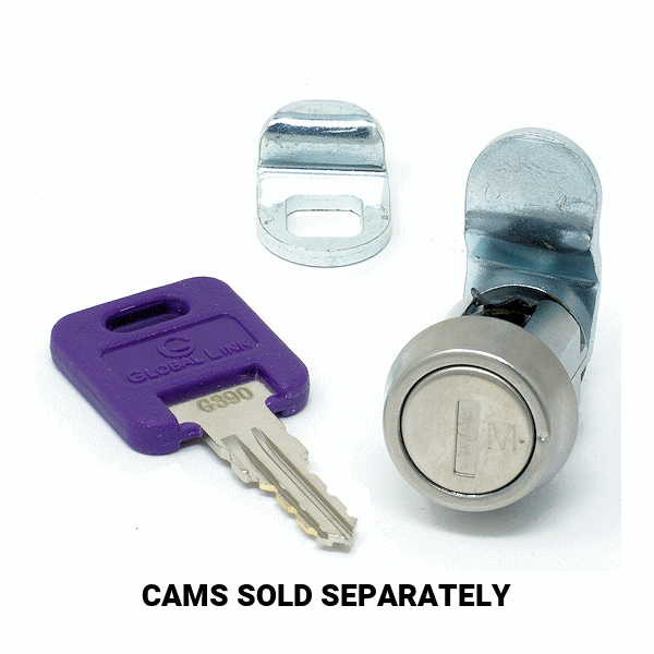 CLB-G348-78-SS - 7/8" CAM LOCK - KEYED TO G348 MASTER KEYED - GLOBAL LINK more images