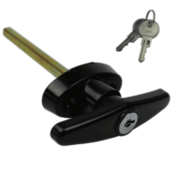 Global Link GDL-TH50KA-BLK Garage Door Lock Handle - Gallery Image