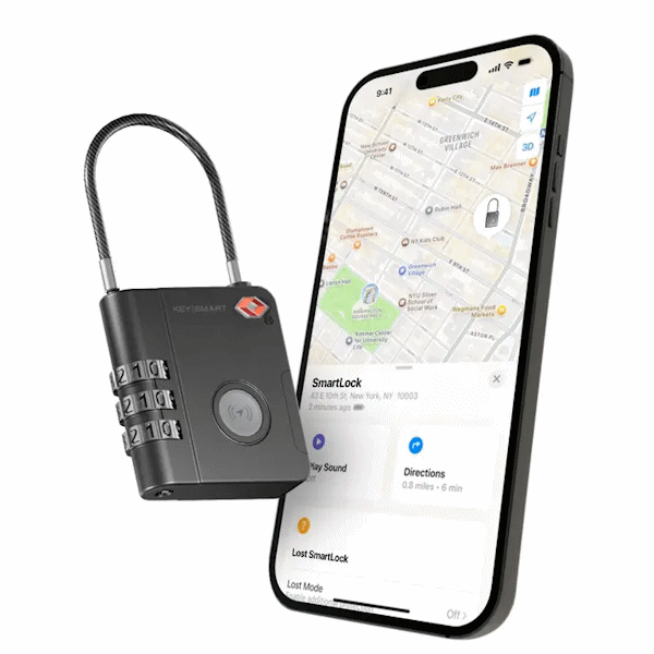 KeySmart KS520-BLK SmartLock Luggage Lock - Gallery Image #1