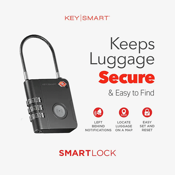 KeySmart KS520-BLK SmartLock Luggage Lock - Gallery Image #3