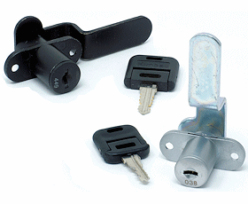 1K1631043 - DOUBLE DOOR CAM LOCK - MATT BLACK - KIMBALL OFFICE