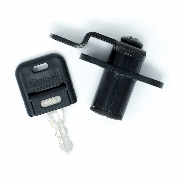 1K1754697 - DOUBLE DOOR CAM LOCK - MATT BLACK - KIMBALL OFFICE more images
