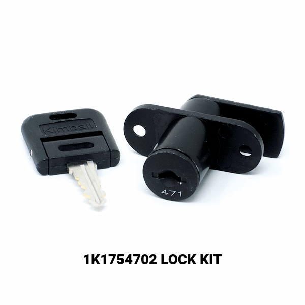 1K1754702 - CENTRAL HOUSING CAM LOCK - MATT BLACK - KIMBALL OFFICE more images