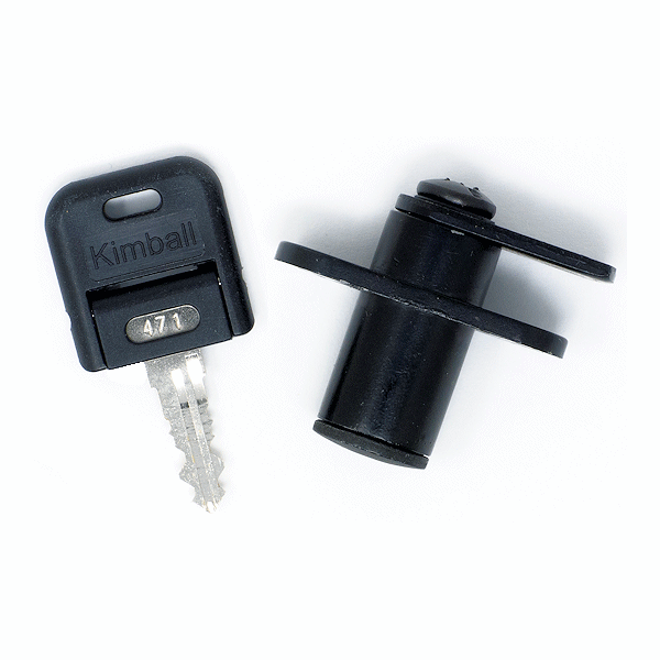 1K1754702 - CENTRAL HOUSING CAM LOCK - MATT BLACK - KIMBALL OFFICE more images