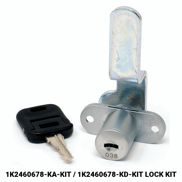 1K1631043 - DOUBLE DOOR CAM LOCK - MATT BLACK - KIMBALL OFFICE more images