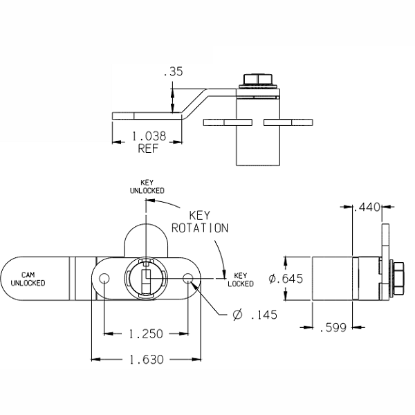 72G01-R - CAM LOCK HOUSING - KNOLL more images