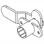 Knoll Cam Lock - SKU: 72G01-R