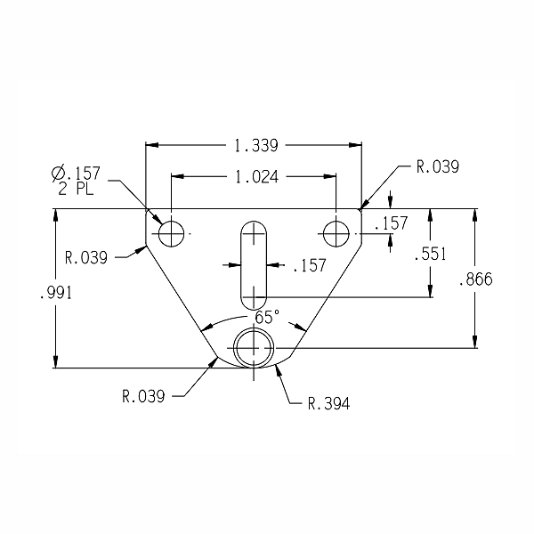 Knoll NIN-AT-SM-8 Pin Actuator Strike Plate - Gallery Image