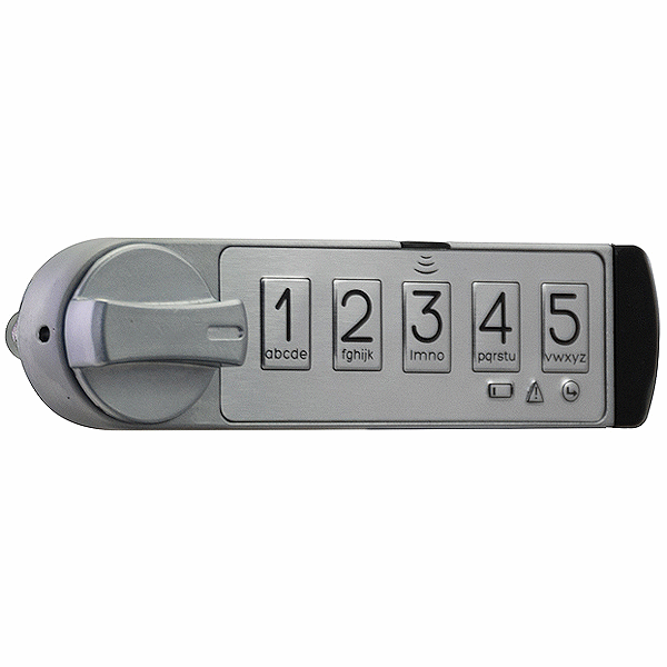 MicroIQ Steelcase 180º Chrome Electronic Lock - Gallery Image