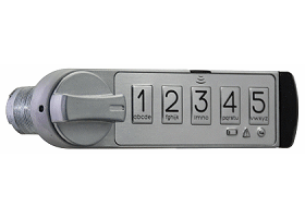 TriTeq MicroIQ Steelcase 180º Chrome Electronic Lock - SKU: EL-STEELCASE - 220120-007-02