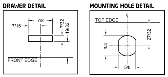 T37-26D-915 - METAL DESK DRAWER LOCK - KEYED ALIKE TO 915 - OLYMPUS LOCK more images