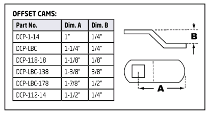 DCP500-US26D - PADLOCKABLE LOCK - OLYMPUS LOCK