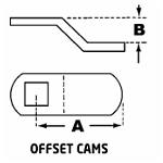 Olympus Lock Offset Cams - SKU: DCP-OS