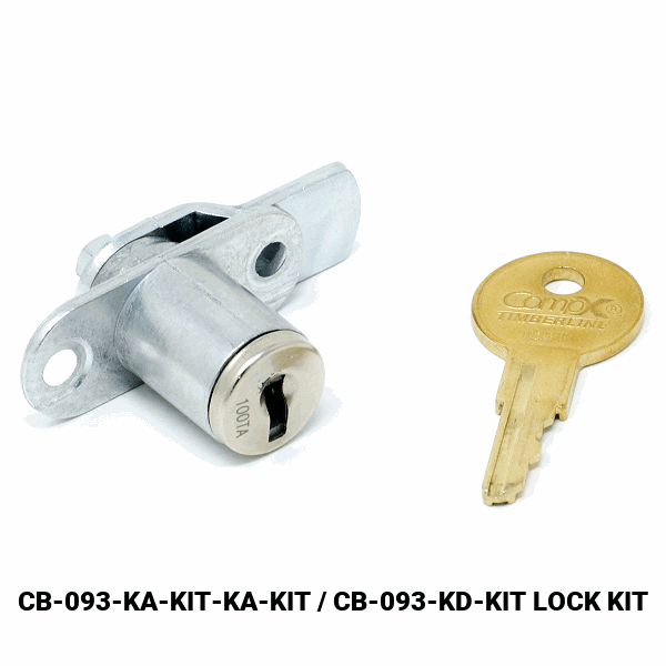 CB-093 - VERTICAL MOUNTED CAM LOCK - EMPTY CYLINDER LOCK HOUSING - COMPX TIMBERLINE more images