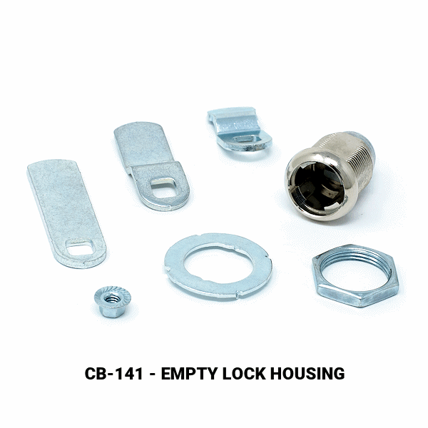 CB-141 - THREADED BARREL CAM LOCK - EMPTY CYLINDER LOCK HOUSING - COMPX TIMBERLINE more images