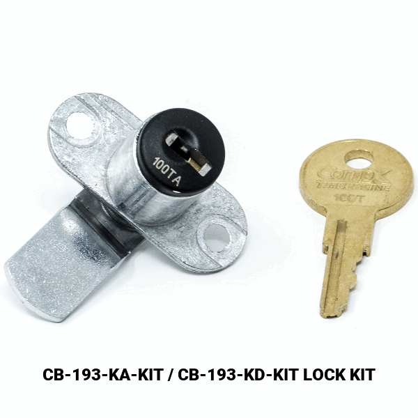 CB-193 - VERTICAL MOUNTED CAM LOCK - EMPTY CYLINDER LOCK HOUSING - COMPX TIMBERLINE more images