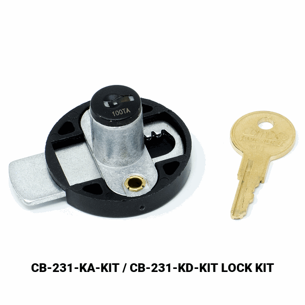 CB-231 - DRAWER / DOOR LOCK - EMPTY CYLINDER LOCK HOUSING - COMPX TIMBERLINE more images