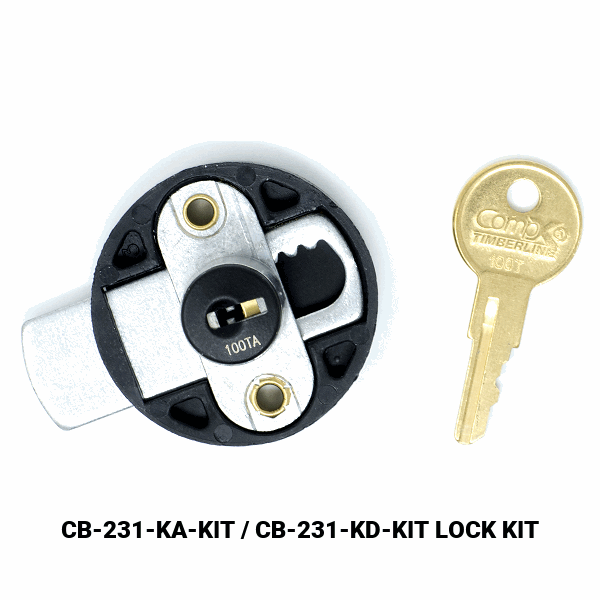 CB-231 - DRAWER / DOOR LOCK - EMPTY CYLINDER LOCK HOUSING - COMPX TIMBERLINE more images