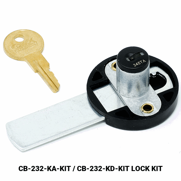 CB-232 - DRAWER / DOOR LOCK  - EMPTY CYLINDER LOCK HOUSING - COMPX TIMBERLINE more images