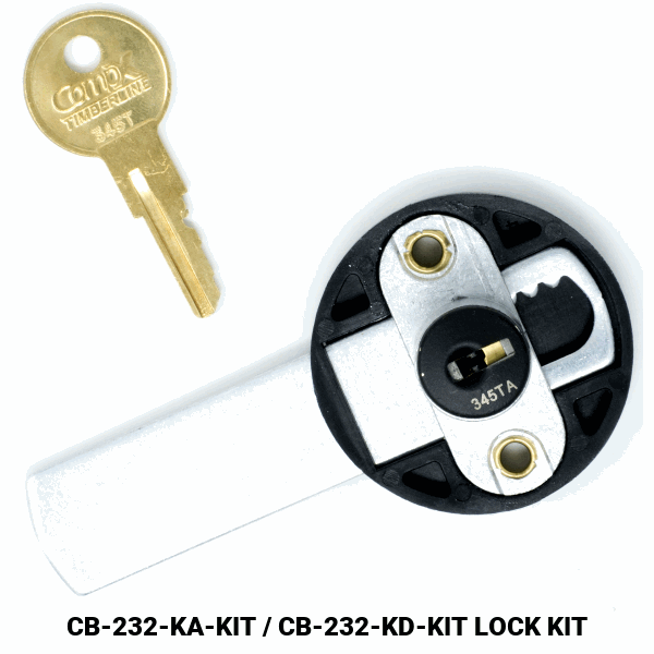 CB-232 - DRAWER / DOOR LOCK  - EMPTY CYLINDER LOCK HOUSING - COMPX TIMBERLINE more images