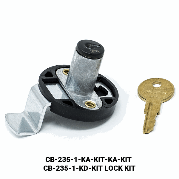 CB-235 - DRAWER / DOOR LOCK  - EMPTY CYLINDER LOCK HOUSING - COMPX TIMBERLINE more images