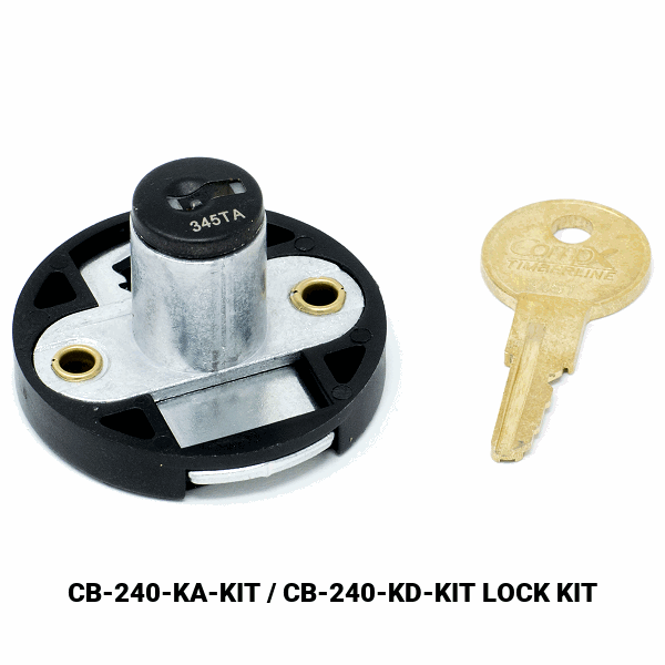 CB-240 - DRAWER / DOOR LOCK  - EMPTY CYLINDER LOCK HOUSING - COMPX TIMBERLINE more images