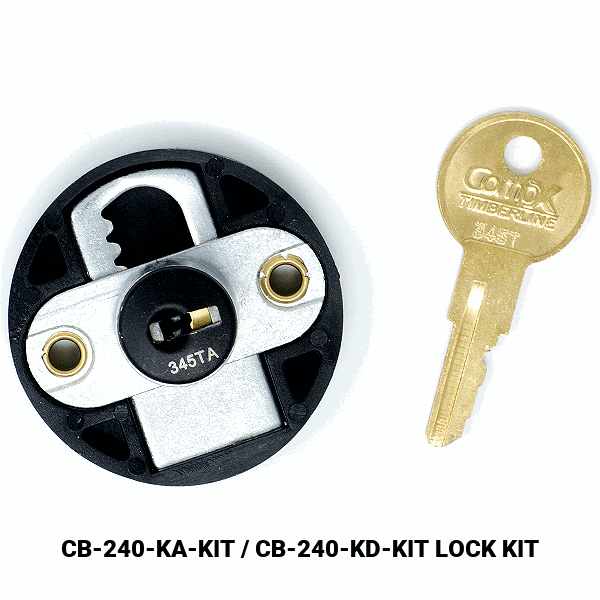 CB-240 - DRAWER / DOOR LOCK  - EMPTY CYLINDER LOCK HOUSING - COMPX TIMBERLINE more images