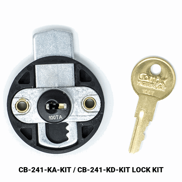 CB-241 - DRAWER / DOOR LOCK  - EMPTY CYLINDER LOCK HOUSING - COMPX TIMBERLINE more images