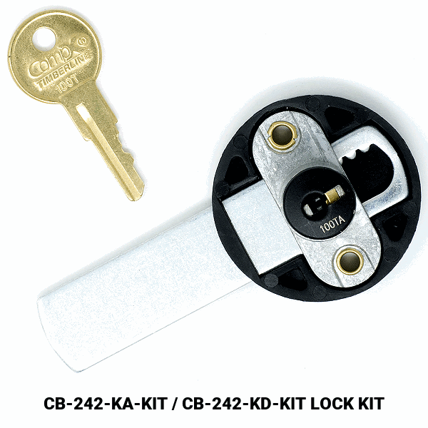 CB-242 - DRAWER / DOOR LOCK  - EMPTY CYLINDER LOCK HOUSING - COMPX TIMBERLINE more images
