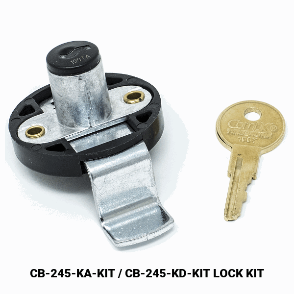 CB-245 - DRAWER / DOOR LOCK - EMPTY CYLINDER LOCK HOUSING - COMPX TIMBERLINE more images