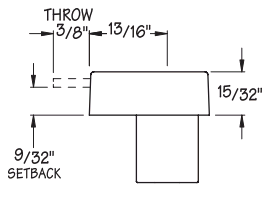CB-290 - DRAWER / DOOR LOCK  - EMPTY CYLINDER LOCK HOUSING - COMPX TIMBERLINE more images