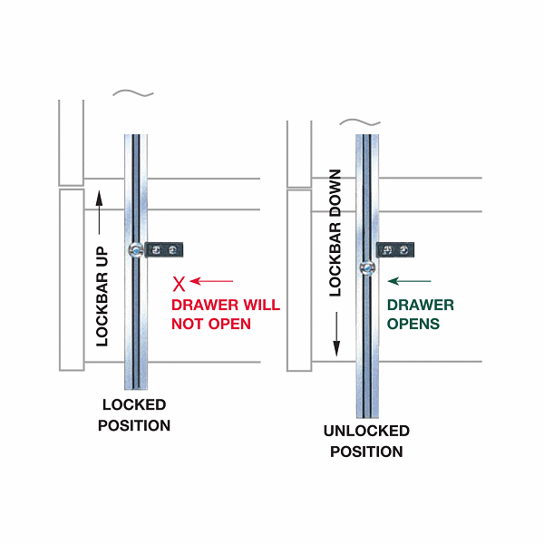 DC-500 - DRAWER LOCKING CLIP - COMPX TIMBERLINE more images