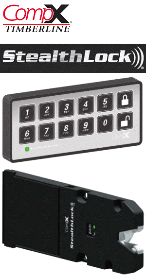CompX Timberline Stealthlock® Preprogrammed Dedicated Electronic Lock - SKU: SL-150