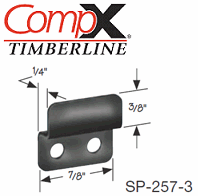 CB-250 - DRAWER / DOOR LOCK  - EMPTY CYLINDER LOCK HOUSING - COMPX TIMBERLINE more images