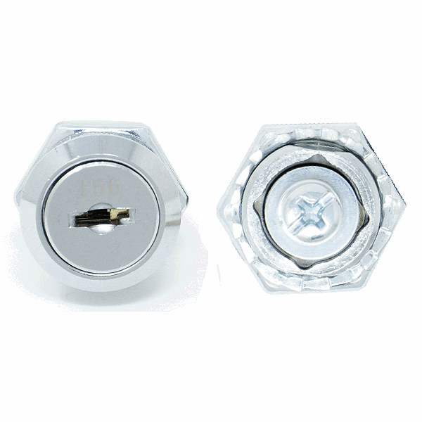 9900S-16-KD - CHROME CAM LOCK - KEYED DIFFERENT - WANGTONG more images
