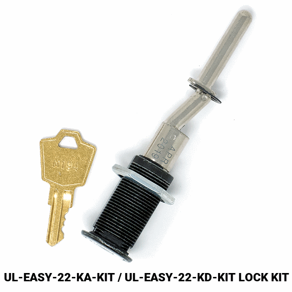UL-EASY-22 - FILE CABINET LOCK - CYLINDER BODY ONLY - WESKO more images
