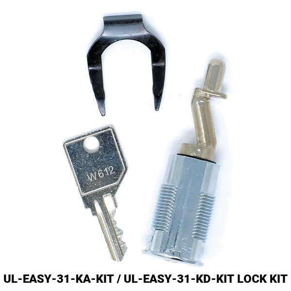UL-EASY-31 - FILE CABINET LOCK - EMPTY CYLINDER LOCK HOUSING - WESKO more images