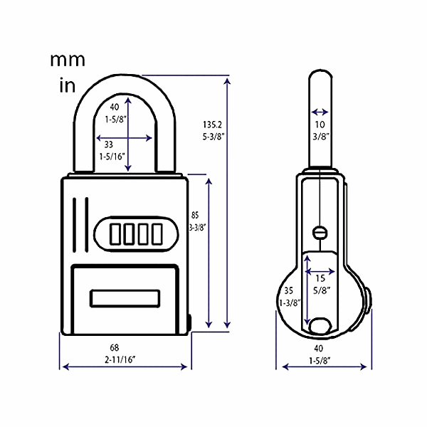 FJM Security Products SL-100-200 ShurLok Side Load Lock Box - Gallery Image #5
