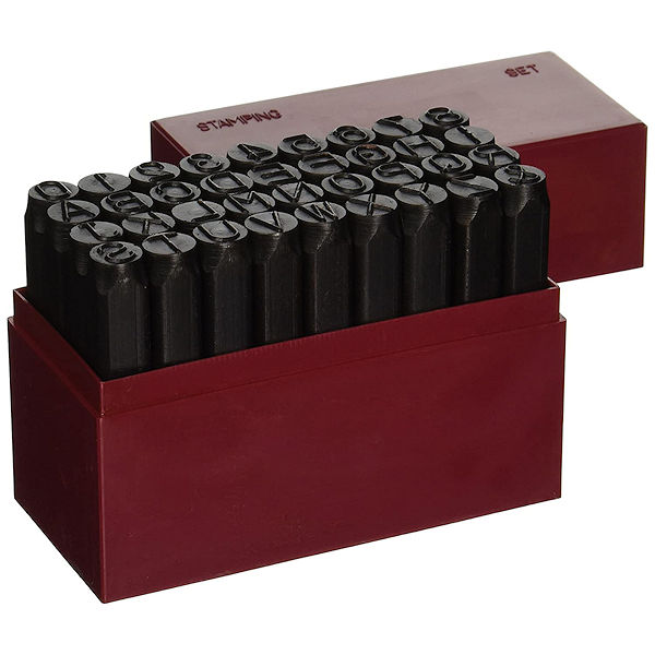 Die Stamp Set 1/8” – Number & Letter Punch Set (0-9, A-Z)