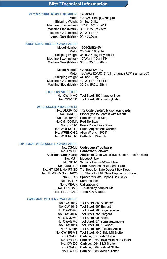 HPC Blitz Machine Technical Information