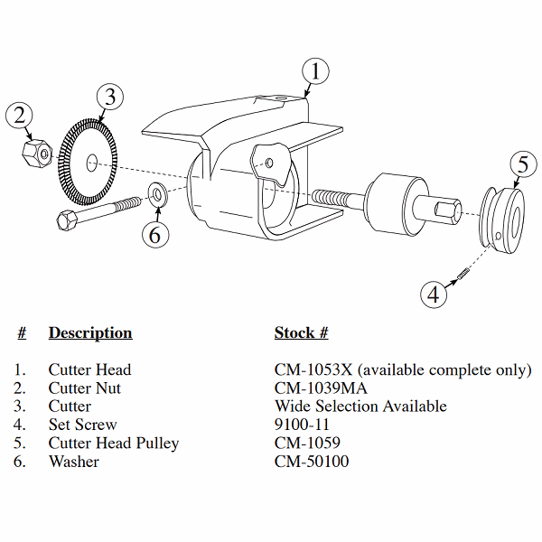 HPC CM-1053X Cutter Head Assembly - Gallery Image #2