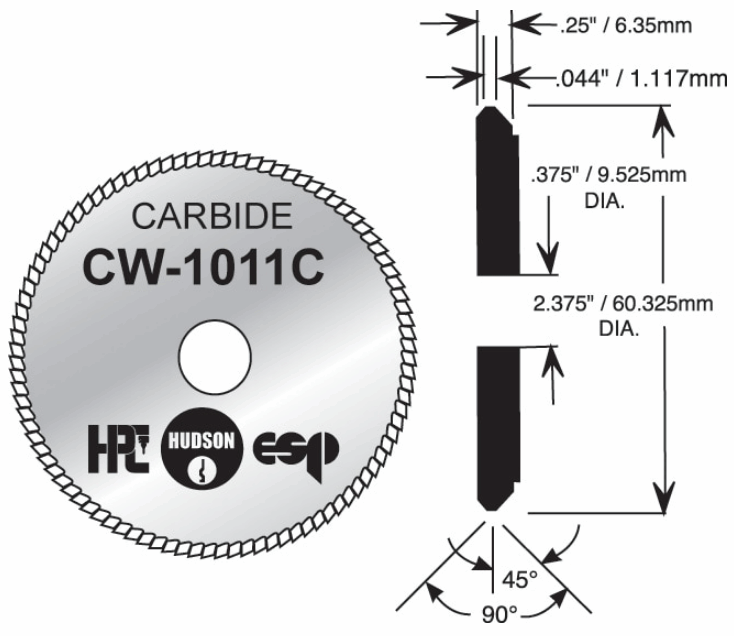 HPC CW-1011C - Dimensions