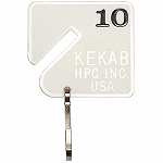 HPC Slotted Numbered Key Tags - SKU: H-NT-1